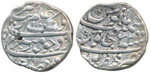 Aurangzeb, Silver Rupee, 11.47g, Zafarpur Mint, AH 1100/32, complete mint name at bottom (