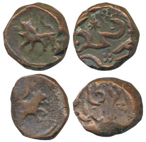 Hyderabad Elichpur, Namdar Khan (1824-1845 AD), Copper Paisa (2), obv. tiger to left, rev.