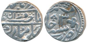Nandgaon urf Kota Mint, Silver Rupee, 11.24g, in the name of Muhammad Akbar II, RY 12 (C 3