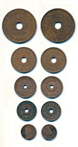 Vijayrajji, Set of 5, Copper Trambiyo, Dhinglo, Dhabu, Payalo and Adhio, in the name of Ge