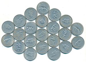 George VI, Cupro-Nickel Rupee (22), 1947, Bombay Mint (19), Lahore Mint (3). Very Fine+ to
