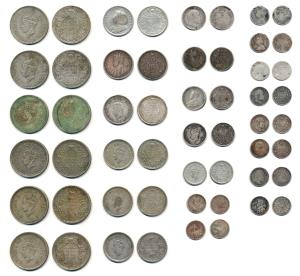 Victoria, Edward, George V and George VI, Mixed Lot of Silver and Half Silver (27), Rupee,