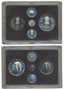 1981 Proof Set, World Food Day, set of 4, 10 Paisa to Rupees 100. In immaculate condition,
