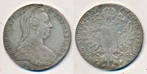 Austria, Maria Theresa, Silver Thaler, 27.92g, 1780, (KM 1866). Very Fine+.