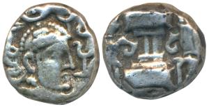 Indo-Sasanian, Sind, Uncertain Hunnic chieftain, (5th century AD), Base Gold Dinar, 5.02g,
