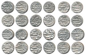 Jahangir, Silver Rupee (12), Patna Mint, complete set of 12 (twelve) different months; Mon