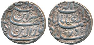 Jahangir, Silver Rupee, 11.39g, Ahmedabad Mint, Inayat couplet, AH 1033/18 (KM 149.4). Abo