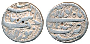 Jahangir, Silver Rupee, 11.18g, Qandhar Mint, Month Azar, RY 9 (KM 145.13). Very Fine.