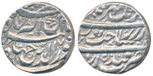 Jahangir, Silver Heavy Rupee, 13.35g, 20 % overweight, Qandahar Mint, Sakhat-i-Noorani cou