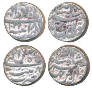 Jahangir, Silver Rupee (2), Tatta Mint, AH 1020 and 1028, Months Mihr and Isfandarmuz (KM 