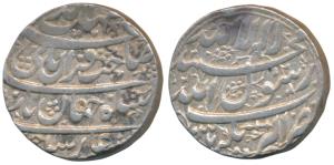 Shah Jahan, Silver Rupee, 11.37g, Akbarnagar Mint, AH 1037/Ahd, a sword or Katar symbol in