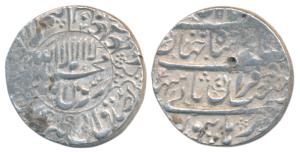 Shah Jahan, Silver Rupee, 11.51g, Burhanpur Mint, AH 1040, Kalima within circle on obv. (K