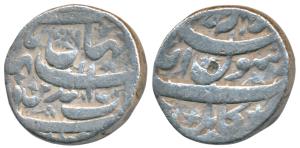 Shah Jahan, Silver Rupee, 11.10g, Kabul Mint, RY 6, complete mint name below Kalima (KM 22