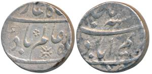 Shah Alam Bahadur, Silver Heavy Rupee, 12.11g, Karimabad Mint, RY 5 (KM 347.11). About Ver
