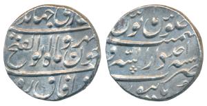Jahandar Shah (AH 1124, 1712-1713 AD), Silver Rupee, 11.43g, Dar-al-Sarur Burhanpur Mint, 