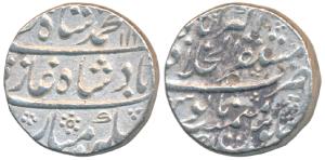 Muhammad Shah, Silver Rupee, 11.37g, Mustaqir-ul-Khilafat Akbarabad Mint, AH 113X/Ahd (Var