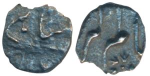Alamgir II (AH 1167-1173, 1754-1759 AD), Silver Fanam (1/32 Rupee), 0.26g, Imtiyazgarh Min