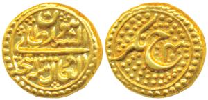 Tipu Sultan, Gold Pagoda, 3.43g, Nagar Mint, AM 1200/4, complete mint name, RY and Persian