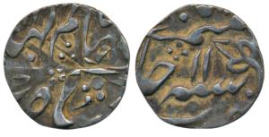 Madho Singh I (AH 1174-1192, 1760-1778 AD), Silver 1/8 Rupee, 1.4g, Sawai Jaipur Mint, in 