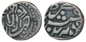 Anonymous issue, Silver ¼ Rupee or 4 Anna, 2.64g, second series, written as ’Char Anna’, R
