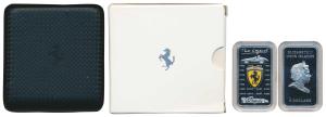 Cook Island, Elizabeth II, Silver Rectangular 5 Dollars, 25g, 2009, Ferrari the legend, th