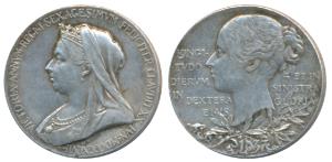 Victoria’s Diamond Jubilee Medal, Silver, 9.7g, 1837-1897, matured bust of the Queen to le