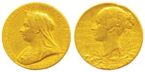 Victoria’s Diamond Jubilee Medal, Gold, 12.9g, 1837-1897, matured bust of the Queen to lef