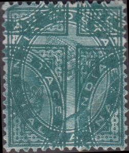1882 Empire, QV ½a, blue green, error ”Double Impression”, SG 85a mint, Cat val. £ 1700, S
