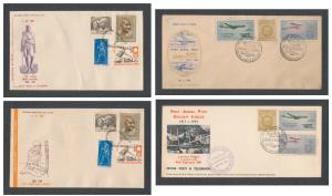 Lot of FDC (8), 1953 Telegraph Centenary official FDC, Thakkar 953.3.0 1961 First Aerial P