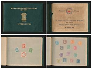 1954 India Postage Stamp Centenary 1854 —1954, Souvenir album in green cover, without stam