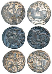 Hindu Shahis of Kabul and Ohinda, Samantadeva (c. 850-1000 AD), Silver Drachma (3), obv. r