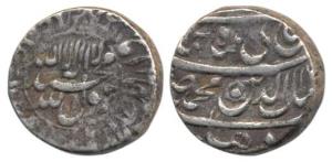 Shah Jahan, Silver Rupee, 11.36g, Delhi Mint, Kalima within circle on obv. (KM 227.6). Ver