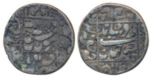 Shah Jahan, Silver Rupee, 11.25g, Junagadh Mint, AH 1064, legend within square area, compl
