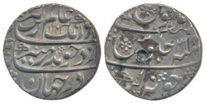 Aurangzeb, Silver Rupee, 11.48g, Junagadh Mint, AH 1102/34, legend in three lines, complet