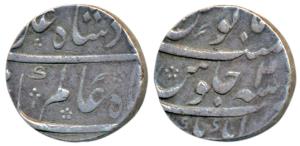 Shah Alam Bahadur, Silver Rupee, 11.63g, Jahangirnagar Mint, RY 2 (KM 347.9). Very Fine+.