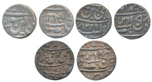 Muhammadabad Banaras Mint, Silver Rupee (3), in the name of Shah Alam II, AH 1217, 1229 an
