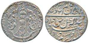 Wajid Ali Shah (AH 1263-1272, 1847-1856 AD), Silver Rupee, 11.17g, Mulk Awadh Bait al-Salt