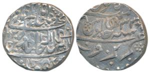 Mahadji Rao (AH 1175-1209, 1761-1794 AD), Silver Rupee, 11.11g, Narwar Mint, in the name o