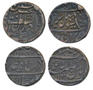 Alwar, Sheodan Singh, Silver Rupee, 11.22g, Rajgarh Mint, with the name of Queen Victoria;
