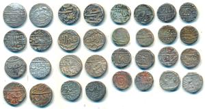 Assorted lot of all different Native States, Silver Rupee (16), Awadh, Nasir-ud-Din Haidar