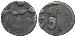 Murshidabad (struck at Patna) Mint, Silver 1/8 Rupee, in the name of Shah Alam II, RY 3 (P