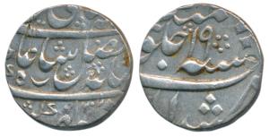 Murshidabad Mint, Silver Rupee, 11.55g, in the name of Shah Alam II, AH 1202/19, crescent 