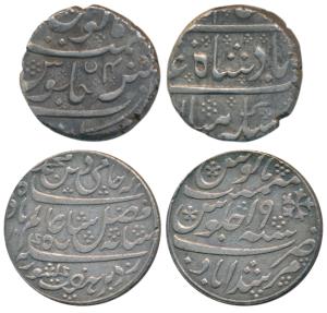 Murshidabad Mint, Silver Rupee, 11.54g, in the name of Shah Alam II, RY 19, oblique millin
