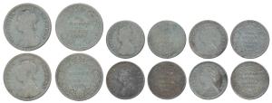 Victoria Empress, Silver ¼ Rupee (2), 1889 and 1894, Bombay Mint, ‘B’ incuse; Victoria Que