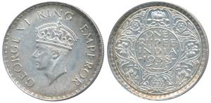 George VI, Silver Rupee, 1938, Bombay Mint, A / I / without Dot, (Prid 233). Very Fine+, S