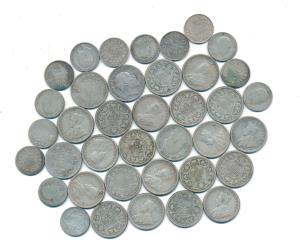 Edward and George V, Silver ¼ Rupee (24), 1904, 1908 (2), 1910, 1917 (5), 1918 (9), 1919 (