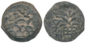 Anandas of Karwar, Sivalananda (1st century BC), Lead Unit, 11.09g, obv. legend around eig