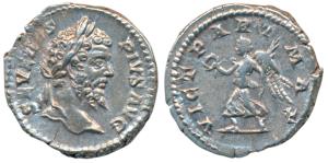 Roman, Septimius Severus, Silver Denarius, 3.34g, Rome Mint, obv. laureate head to right w