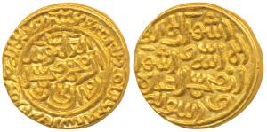 Muhammad Shah III bin Tughluq, Gold Dinar, 12.89g, Shahr Sultanpur Mint, al-wathiq type, A