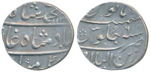 Muhammad Shah (AH 1131-1161, AD 1719-1748), Silver Rupee, 11.57g, Zain ul Bilad Ahmedabad 